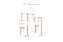 海信凤台世家ⅡD-128平3室2厅2卫