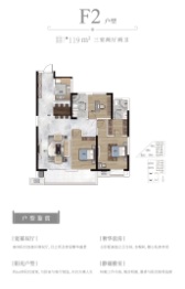 国投襄阳院子3室2厅1厨2卫建面119.00㎡