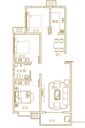 锦绣峯汇3室2厅1厨1卫建面119.63㎡