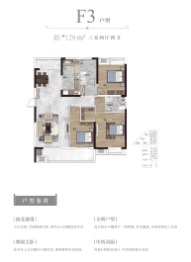 国投襄阳院子3室2厅1厨2卫建面129.00㎡