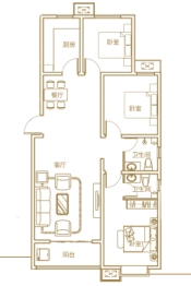 锦绣峯汇3室2厅1厨2卫建面131.96㎡