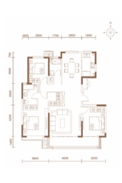 幸福8号院3室2厅1厨2卫建面142.00㎡