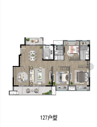 中锐星未来4室2厅1厨2卫建面127.00㎡