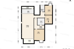 海伦艺境花园3室2厅1厨2卫建面138.00㎡