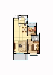 长城家园西苑2室2厅1厨1卫建面89.00㎡