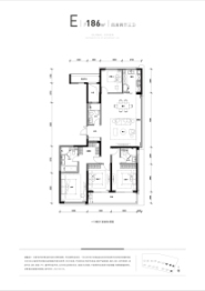 秦望府4室2厅1厨3卫建面186.00㎡