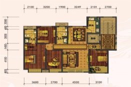 奥体学都4室2厅1厨2卫建面140.00㎡