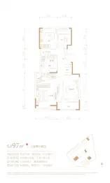 金地·璟宸3室2厅1厨2卫建面97.0㎡