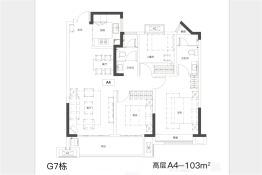 融翔檀悦府3室2厅1厨2卫建面103.00㎡