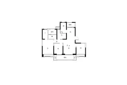 爱家尚城4室2厅1厨2卫建面140.0㎡