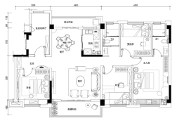 碧桂园十里江湾4室2厅1厨2卫建面143.00㎡