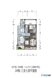 天津印象3室2厅1厨2卫建面114.27㎡