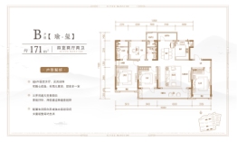 康大玺樾府4室2厅1厨2卫建面171.00㎡