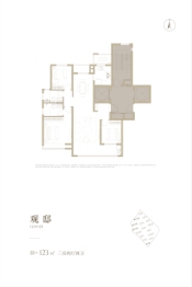 璞樾御珑湖3室2厅1厨2卫建面123.00㎡