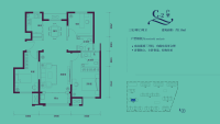 标准层C2-110平米户型