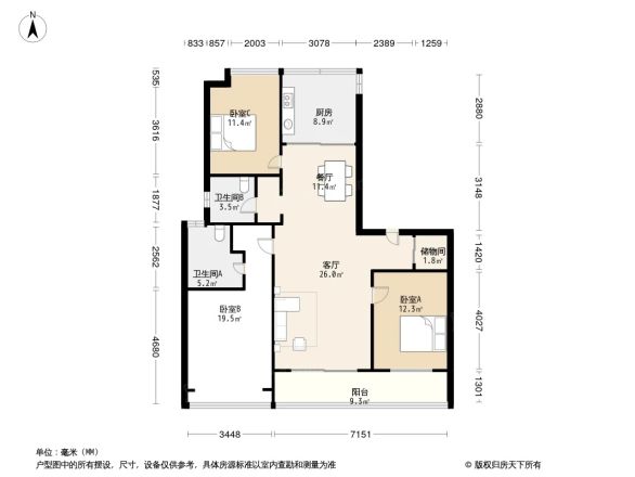 锦苑湾花苑户型图