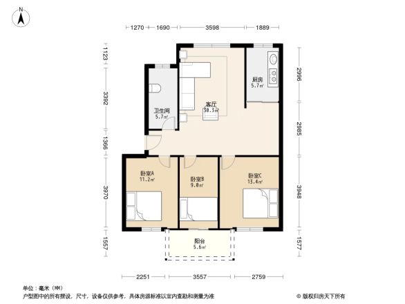 费市家苑户型图