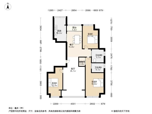 锦苑湾花苑户型图