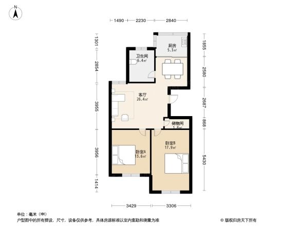 藕池绿荷苑户型图