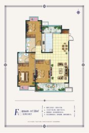 皇廷御苑3室2厅1厨2卫建面138.00㎡