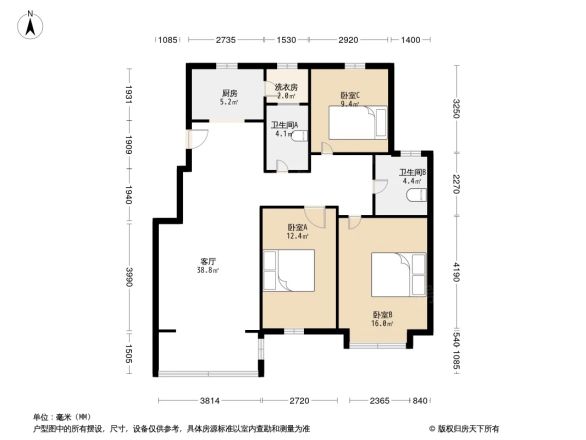 山海丽景户型图