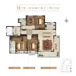 H-172平4室2厅2卫