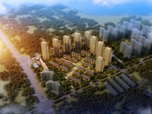 中锐滨湖尚城商铺项目鸟瞰图