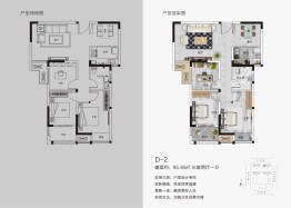 升龙·栖樾府3室2厅1厨1卫建面95.65㎡