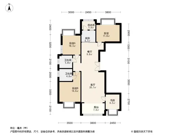 龙湖嘉天下户型图
