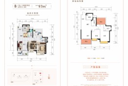 龙光玖誉城3室2厅1厨2卫建面97.00㎡