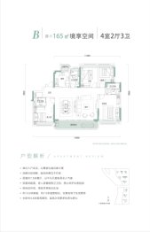 光谷翡丽天玺4室2厅1厨3卫建面165.00㎡