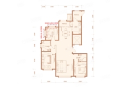 正翔国际3室2厅1厨2卫建面149.53㎡