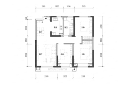 世茂云锦3室2厅1卫建面97.00㎡