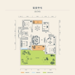 金牛国际社区3室3厅1厨2卫建面146.43㎡