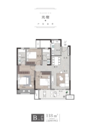 商丘正商凯悦华府3室2厅1厨2卫建面118.00㎡