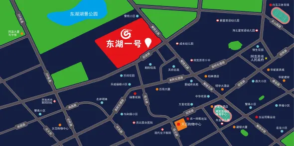 东湖一号交通图