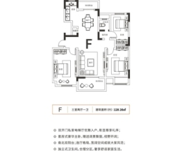 建业·春天里3室2厅1厨1卫建面128.26㎡