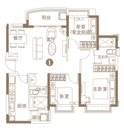 广州阳光半岛3室2厅1厨2卫建面100.00㎡