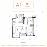 绿地理想城A1户型