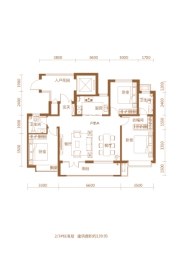 祥云·红创公馆3室2厅1厨2卫建面139.95㎡