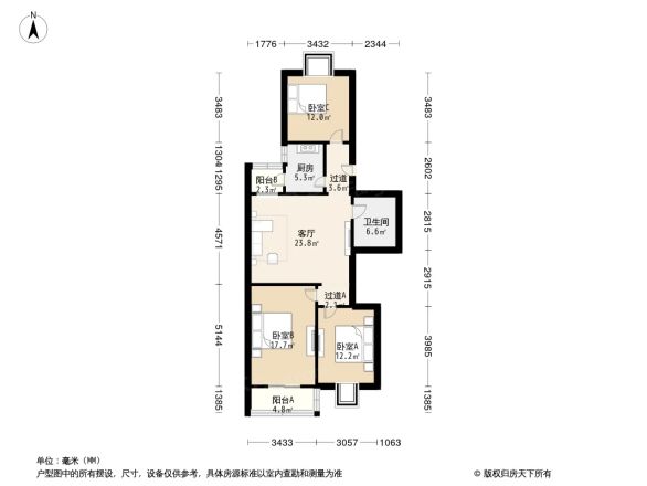 丰管路甲52号院户型图