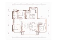 恒泰·唐城云境3室2厅1厨2卫建面141.00㎡