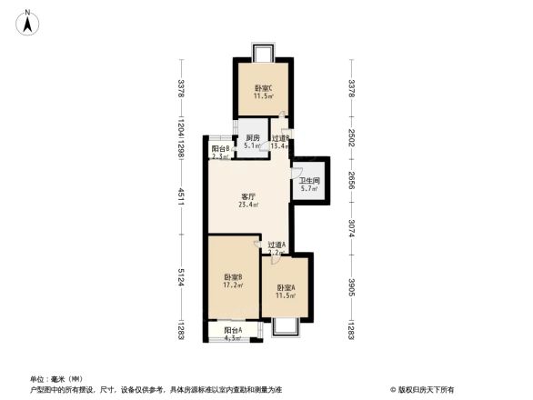 丰管路甲52号院户型图