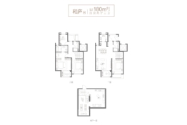 金地华著4室2厅1厨3卫建面180.00㎡