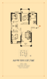 正阳府3室2厅1厨2卫建面137.71㎡