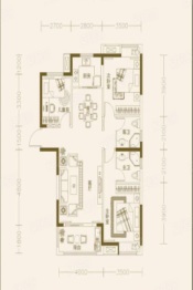 鸿馨·清水湾3室2厅1厨2卫建面126.35㎡