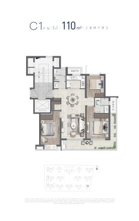 绿城·春来云潮户型图