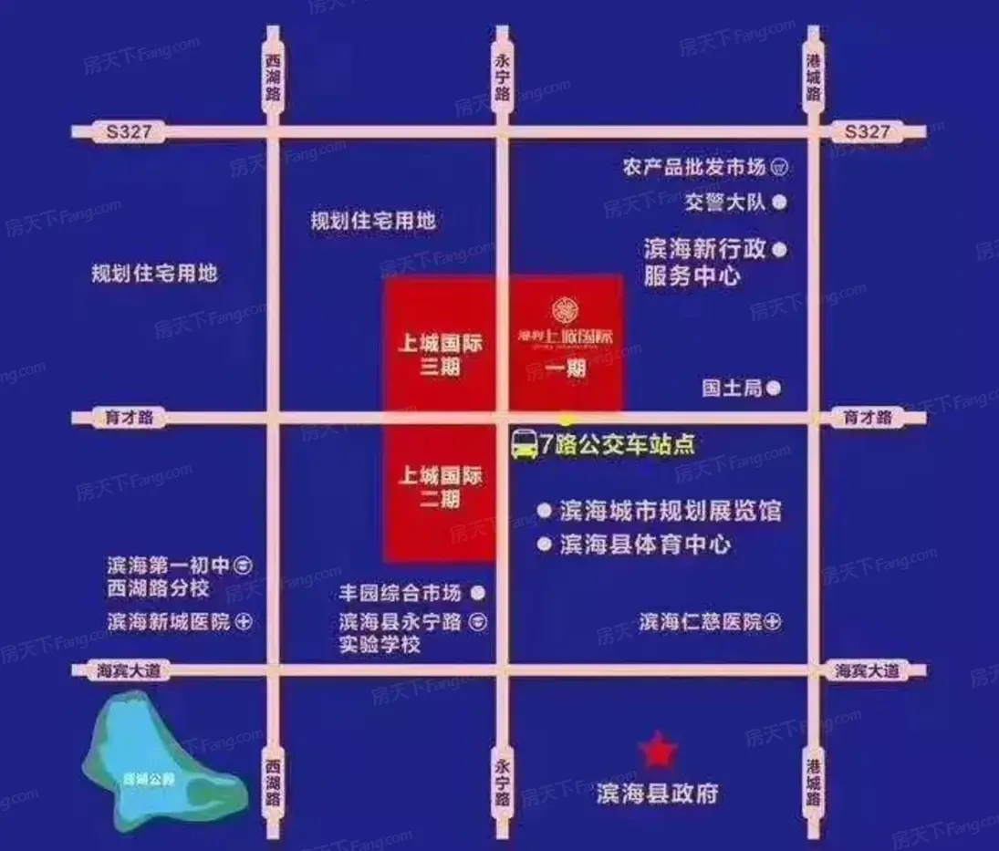 港利上城国际二期交通图
