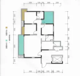 嘉远·璟上江澜3室2厅1厨2卫建面124.00㎡