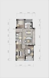 兴耀樱漫里3室2厅1厨2卫建面97.00㎡